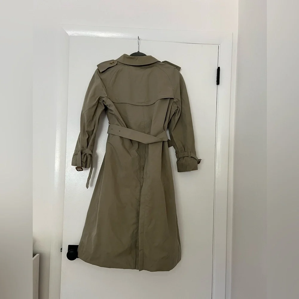 Classic Tan Trench Coat Burberry USA  small 6 - Picture 2 of 15